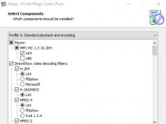 Обзор бесплатной версии K-Lite Codec Pack Лучшие кодеки для windows 10 x64